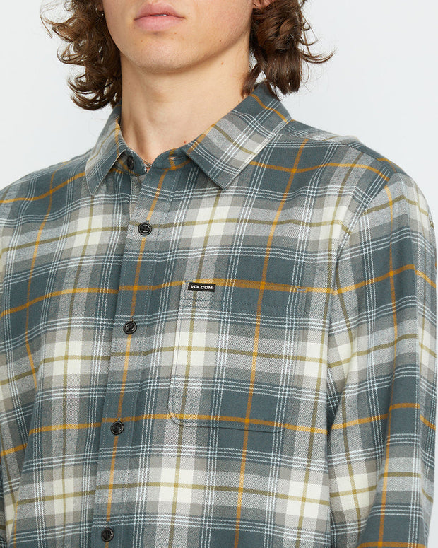 Caden Plaid Long Sleeve Shirt - Dark Slate