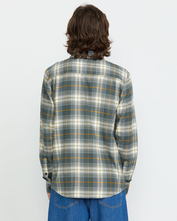 Caden Plaid Long Sleeve Shirt - Dark Slate