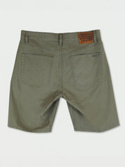 Modown Canvas 5 Pocket Short - Army Green Combo