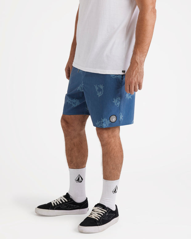 Regal Tropical Trunk 17” Shorts - Coronet Blue