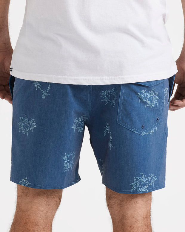 Regal Tropical Trunk 17” Shorts - Coronet Blue