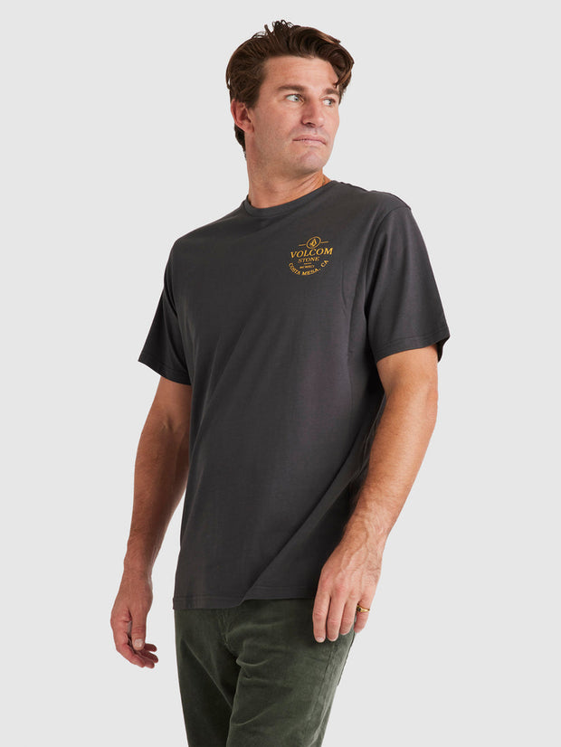 Aus Anchored Shred Tee - Asphalt Black