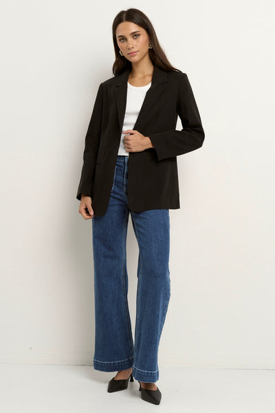 Atlantic Cotton Classic Blazer - Black
