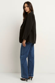 Atlantic Cotton Classic Blazer - Black