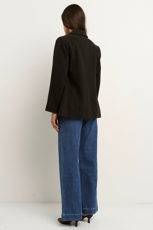 Atlantic Cotton Classic Blazer - Black