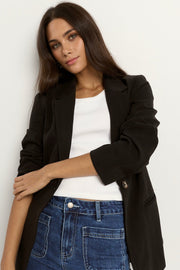 Atlantic Cotton Classic Blazer - Black