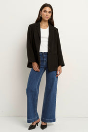 Atlantic Cotton Classic Blazer - Black