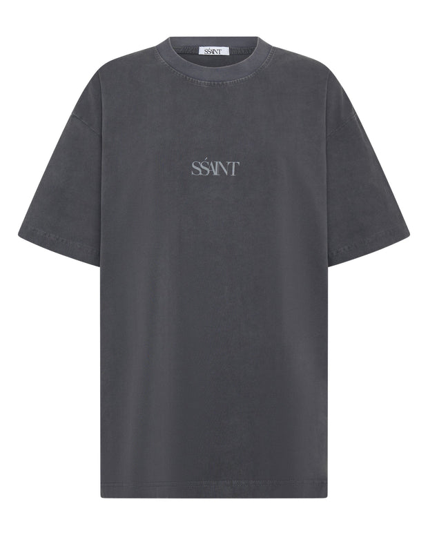 No Vacancy Tee - Charcoal Acid Wash