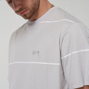Easy Stripe Tee - Grey/White