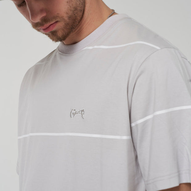 Easy Stripe Tee - Grey/White