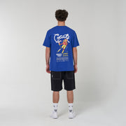 X Space Man Candy Scripted T-Shirt - Blue