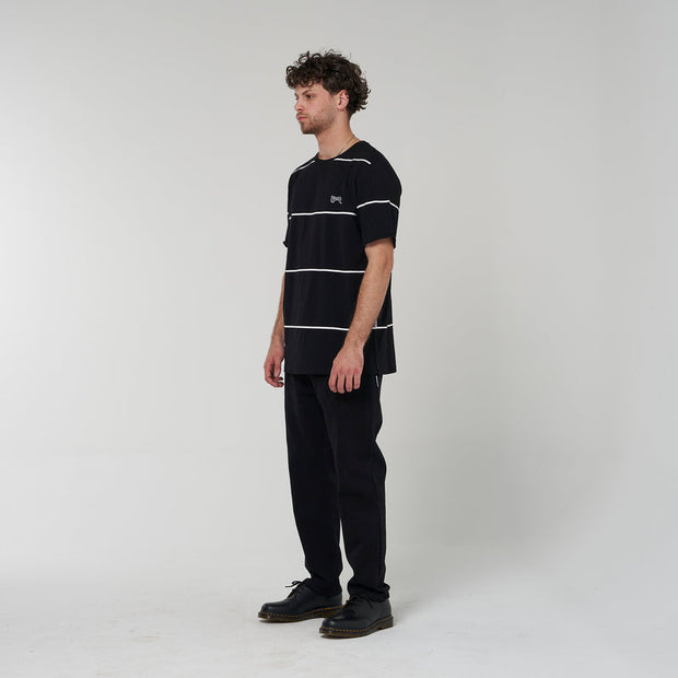 Easy Stripe T-Shirt - Black/White