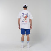 X Space Man Candy Scripted T-Shirt - White