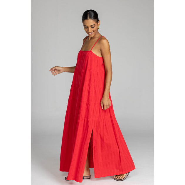 Carmen Dress - Red – Chicago Joes