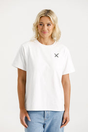 Chris Tee - White with Shadow X