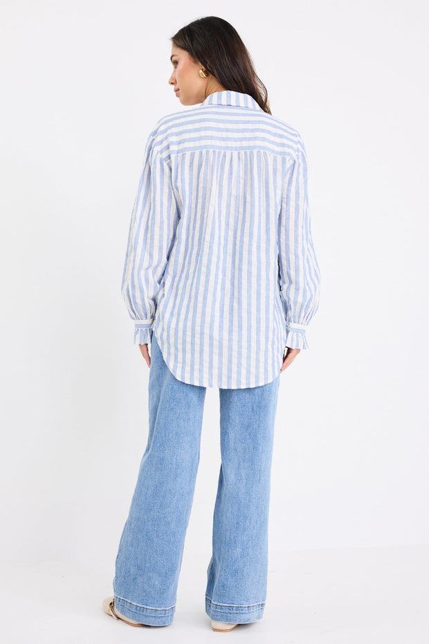 Connection L/S Shirt - Blue Stripe
