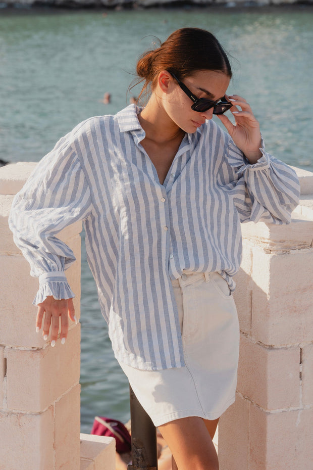 Connection L/S Shirt - Blue Stripe