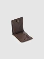 Single Stone Leather Wallet - Dark Brown