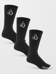 Full Stone Sock 3PK - Black