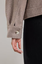 Driver Boucle Trucker Jacket - Taupe