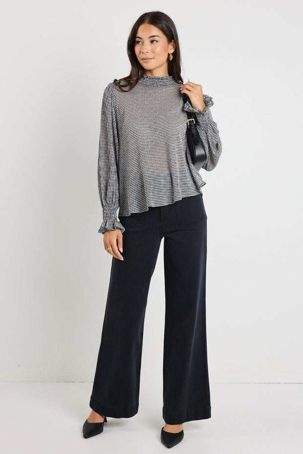 Emphatic L/S Top - Gingham
