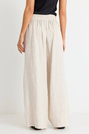 Guardian Wide Leg Pants - Natural Linen