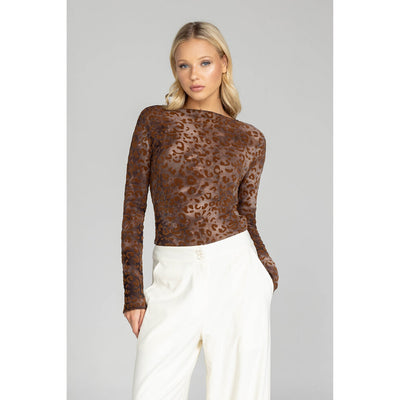Gigi Top - Brown Leopard