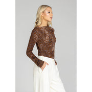 Gigi Top - Brown Leopard