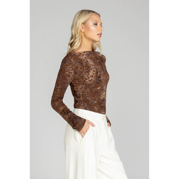 Gigi Top - Brown Leopard