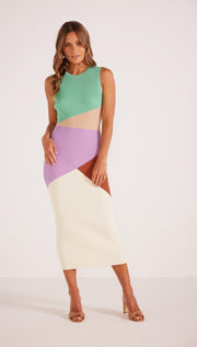 Kosa Colour Block Knit Dress - Multi