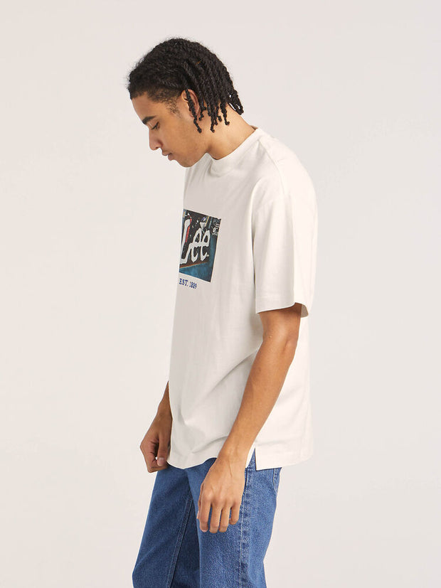 Twitch Boxed Baggy Tee - Vintage White