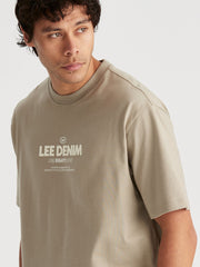 Eighty Nine Baggy Tee - Vintage Khaki