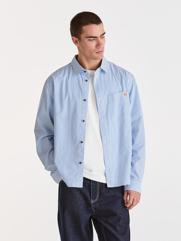 Bateman L/S Shirt - Sky