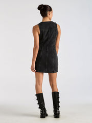 Robbie Denim Dress - Ashen Black