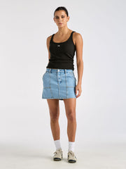 Worker Mini Skirt - Blue Heaven