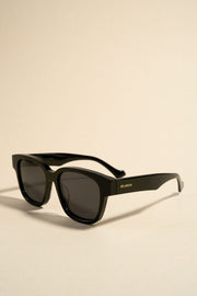 London Black Classic Round Sunglasses