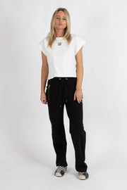 Escape Trackies Loose Leg - Black/Gold