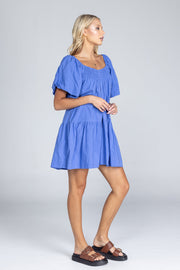 Love Me a Little Mini Dress - Juniper Blue