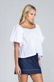 Love Me A Little Top - White