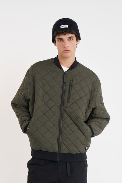 Rev Quilted Bomber Jacket - Cypress