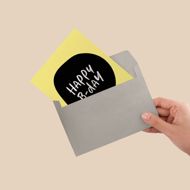 Happy Birthday Speech Greeting Card - Lemon