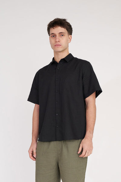 Lin-In S/S Shirt - Black