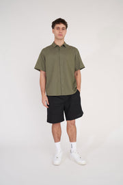 Lin-In S/S Shirt - Khaki
