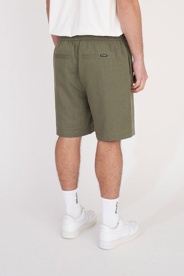 Lin-In Relax Short - Khaki
