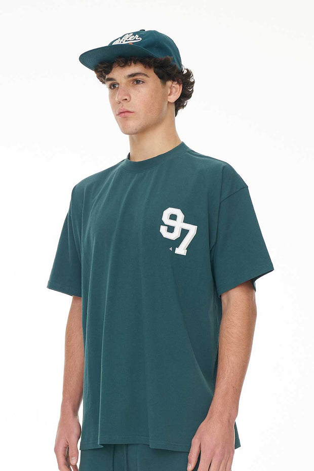 Block Tee 220/Strike - Field Green