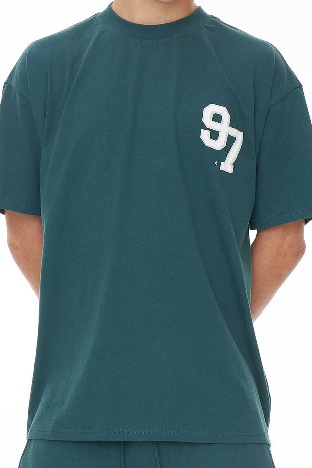 Block Tee 220/Strike - Field Green