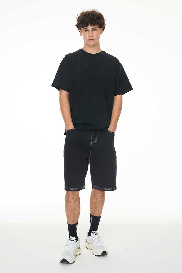 Block Tee 220/Copywrite - Black