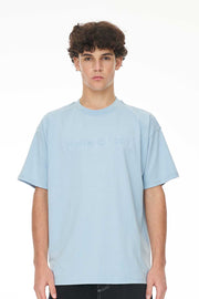 Block Tee 220/Copywrite - Y2K Blue