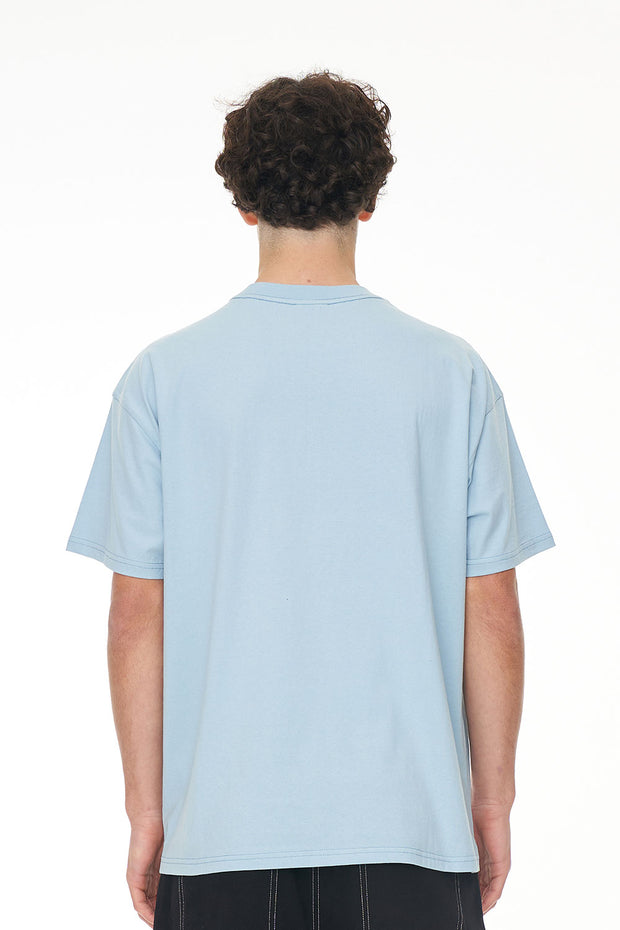 Block Tee 220/Copywrite - Y2K Blue