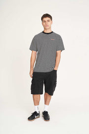 Stripe Block Tee - Black/Chalk